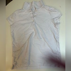Kids - Children’s Place White Short Sleeve Polo - L/G 10/12